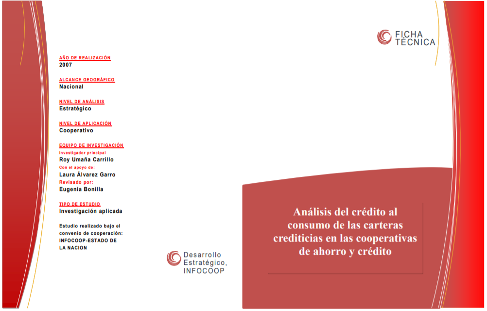 analisis de credito al consumo cooperativas